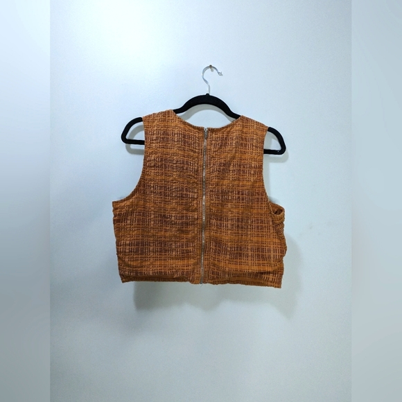 Orange vintage style crop top - Picture 2 of 2